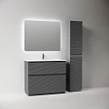 Тумба под раковину Sancos Folk Floor 100 FL100FGS напольная, Grey soft