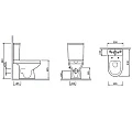 Унитаз-компакт AM.PM Spirit 2.0 C708600WH белый глянец