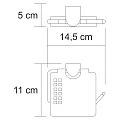 Держатель туалетной бумаги Wasserkraft Kammel K-8325 с крышкой, хром