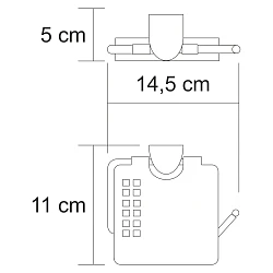 Держатель туалетной бумаги Wasserkraft Kammel K-8325 с крышкой, хром