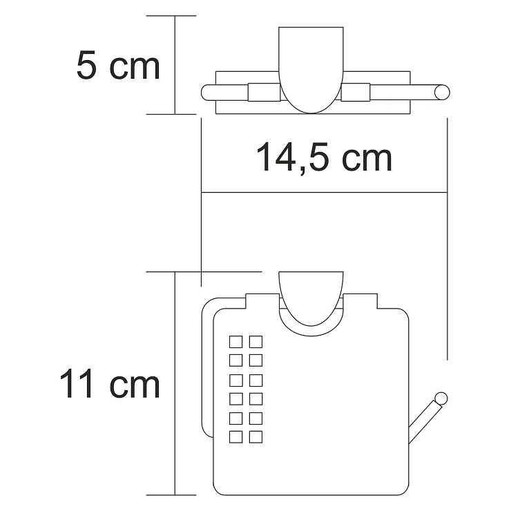 Держатель туалетной бумаги Wasserkraft Kammel K-8325 с крышкой, хром