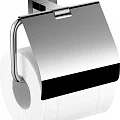 Держатель туалетной бумаги Aquanet 6586 с крышкой, хром