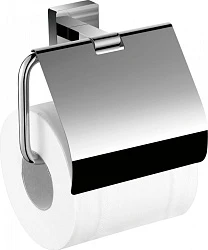 Держатель туалетной бумаги Aquanet 6586 с крышкой, хром