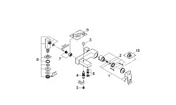 Смеситель для ванны с душем Grohe Eurocube 23143000 хром