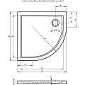 Душевой поддон Riho Zurich 100х100см D001023005 белый