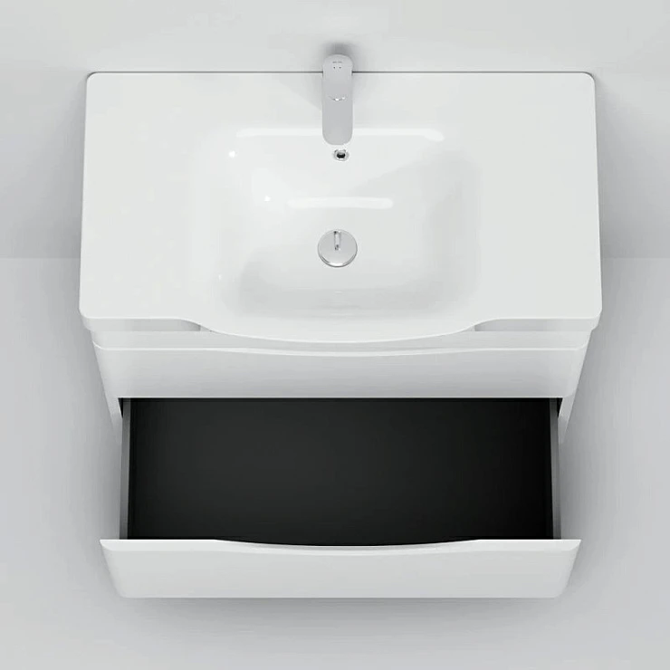 Тумба с раковиной AM.PM Like 80 напольная, белый глянец Тумба с раковиной AM.PM Like 80 напольная, белый глянец