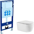 Унитаз Set Aquatek Европа  AQ1106-00 + инсталляция Aquatek Standard INS+ звукоизоляционная прокладка