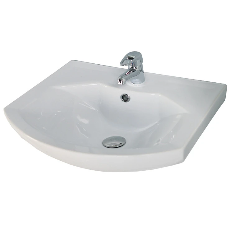 Раковина встраиваемая Aquaton Смайл 65см 1WH207782 белая