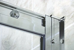 Душевой уголок Cezares Pratico 120x90см PRATICO-RH-1-120/90-P-Cr профиль хром, стекло рифленое