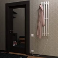 Полотенцесушитель электрический Маргроид Inaro 5 100х24 см 2 ряда крючков, белый матовый