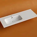 Раковина встраиваемая Ceramica Nova Element 120см CN7006L чаша слева, белая