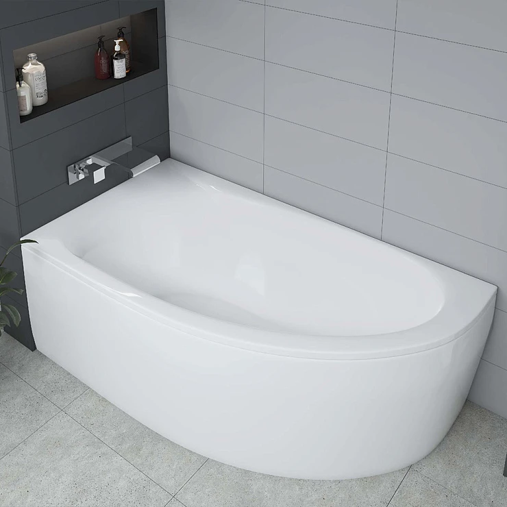 Акриловая ванна Aquatek Дива 150х90 L DIV150-0000001 белая глянцевая