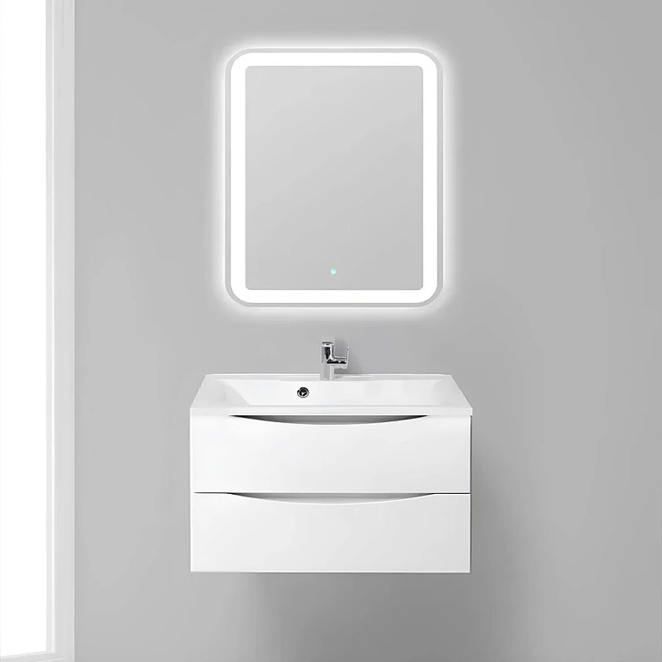 Тумба под раковину BelBagno Marino 80 MARINO-800-2C-SO-BL-P белая глянцевая