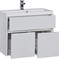 Тумба с раковиной Aquanet Латина 80 212836 белая