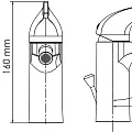 Смеситель для биде Wasserkraft Sauer 7106 золото