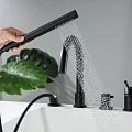 Смеситель на борт ванны Aquatek Европа AQ1348MB матовый черный