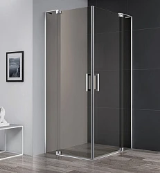 Душевой уголок Cezares Slider 110x90см SLIDER-AH-2-80/90-100/110-BR-Cr профиль хром, стекло бронза