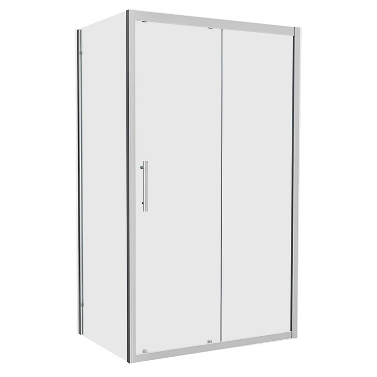 Душевой уголок Bravat Stream 80x120см BS120.3103S профиль хром, стекло прозрач