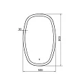Зеркало Comforty Космея 50 00-00001263CF с подсветкой и сенсором