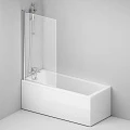 Шторка на ванну AM.PM Gem 80x140см W90BS-D080-140CT профиль хром, стекло прозрачное