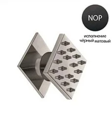 Душевая форсунка Cezares CZR-Z-FR-50/60-NOP черная матовая