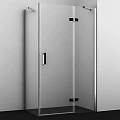 Душевой уголок Wasserkraft Aller 120x90см 10H07RBLACK MATT профиль хром/черный, стекло прозрачное