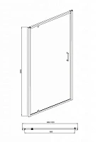 Душевая дверь в нишу Bravat Line BD100.4111A 100x200