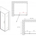 Душевой уголок ABBER Sonnenstrand 140х70см AG04140S-S70 профиль хром, стекло прозрачное