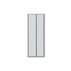 Душевая дверь в нишу Bravat Drop 100x200см BD100.4120A профиль хром, стекло прозрачное