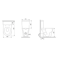 Унитаз-компакт Damixa Sirius DX86C8600SC Белый