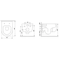 Унитаз подвесной Damixa Sirius DX86C1700SC белый глянец