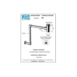 Сифон Remer RR 985 Хром