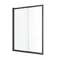 Шторка на ванну Excellent Liner 110x140см KAEX.2930.1100.LP профиль черный, стекло прозрачное