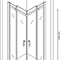 Душевой уголок Berges Melita 100x100см 061024 профиль хром, стекло прозрачное