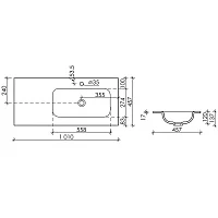 Раковина встраиваемая Ceramica Nova Element CN7015 белая