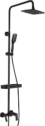 Душевая стойка Lemark Tropic LM7002BL черная матовая