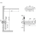 Душевой комплект Sancos Linn SC9023MB с термостатом, черный матовый