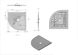 Душевой поддон Vincea 90х90см VST-4SQ9090W белый