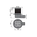 Душевой трап AlcaPlast APV31 хром