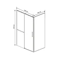 Душевой уголок Vincea Slim Soft 130х90см VSR-1SS9013CL профиль хром, стекло прозрачное