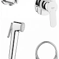 Гигиенический душ Grohe BauEdge 124898 со смесителем, хром
