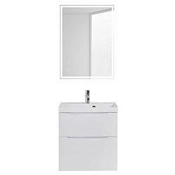 Тумба с раковиной BelBagno Marino 70 белая глянцевая