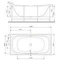 Каркас для ванны AM.PM Sensation W30A-180-080W-R серый