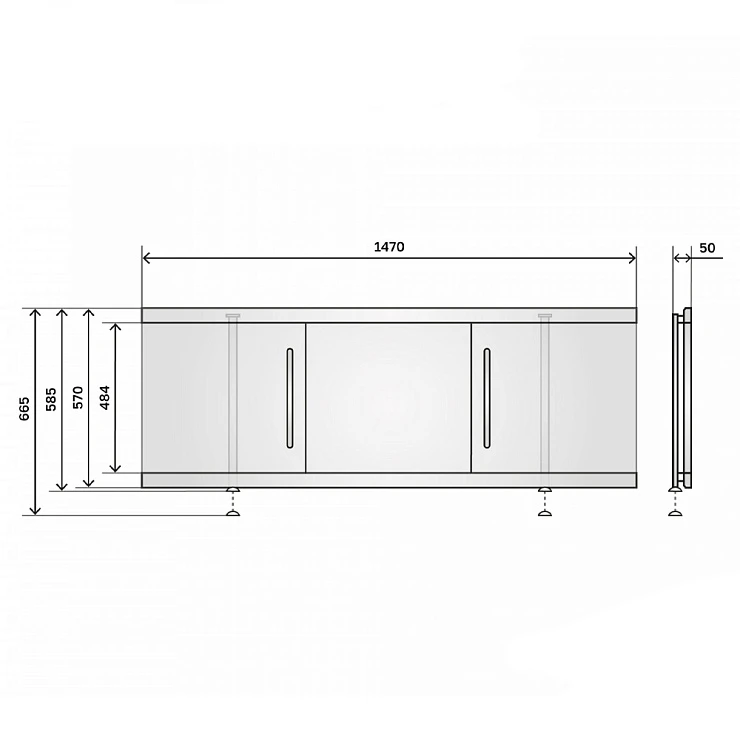 Экран Alavann Alt Plus 150 2543 белый