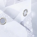 Штора для ванной Fixsen 1500 Laguna FX-1501A без колец, рисунок / белый