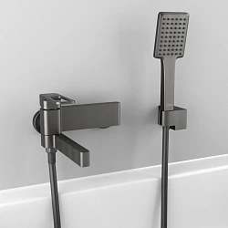 Смеситель для ванны с душем Iddis Slide SLIGM00i02 графит