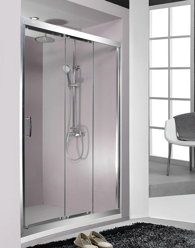 Душевая дверь в нишу Orans 110см SR-1812-1100 профиль хром, стекло прозрачное