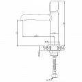 Смеситель для раковины BelBagno Uno UNO-LVM-ORO золото