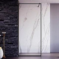 Душевая перегородка Veconi Korato KR-81B 90см KR81B-90-01-C5 профиль черный, стекло прозрачное