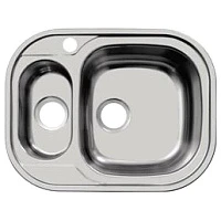 Кухонная мойка Ukinox Галант 63х49см GAL628.488 15GT8K 1R хром